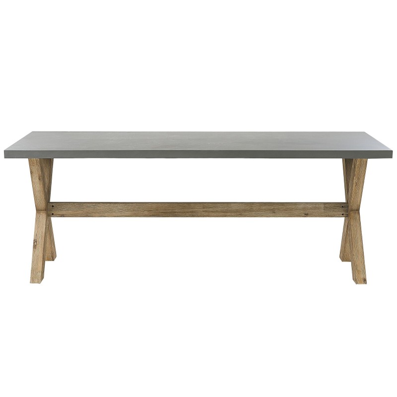 Zestaw ogrodowy dla 6 osób OLBIA z poduszkami Beton Beżowy