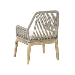 Zestaw ogrodowy dla 6 osób OLBIA z poduszkami Beton Beżowy