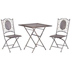 Zestaw mebli balkonowych Składane BORMIO Metal Czarny