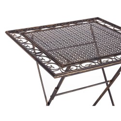 Zestaw mebli balkonowych Składane BORMIO Metal Czarny