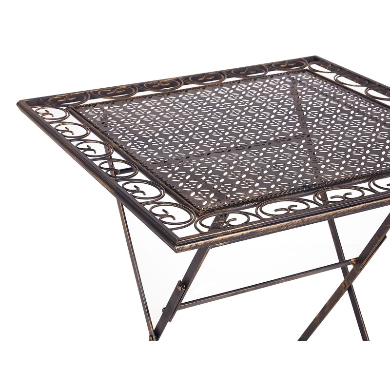 Zestaw mebli balkonowych Składane BORMIO Metal Czarny