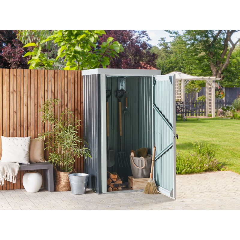 Domek narzędziowy UMBRIA Metal 98 cm 77 cm Czarny