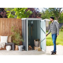 Domek narzędziowy UMBRIA Metal 98 cm 77 cm Czarny