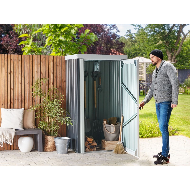 Domek narzędziowy UMBRIA Metal 98 cm 77 cm Czarny