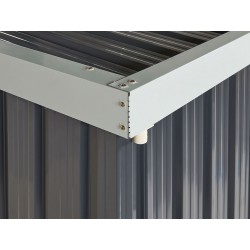 Domek narzędziowy UMBRIA Metal 98 cm 77 cm Czarny