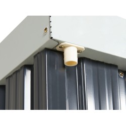 Domek narzędziowy UMBRIA Metal 98 cm 77 cm Czarny