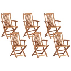 Zestaw ogrodowy dla 6 osób MAUI II Drewno akacjowe Jasnobrązowy