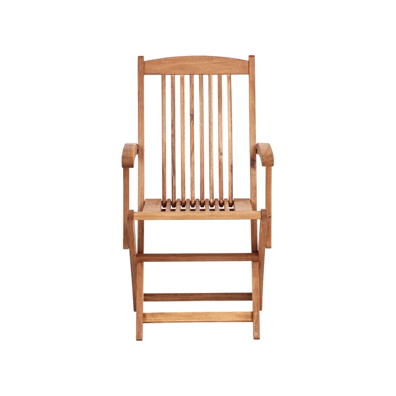 Zestaw ogrodowy dla 6 osób MAUI II Drewno akacjowe Jasnobrązowy