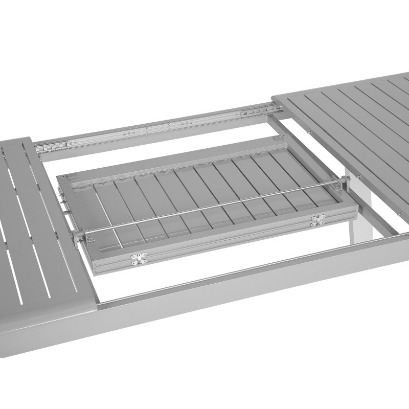 Zestaw ogrodowy dla 6 osób PERETA Metal Szary