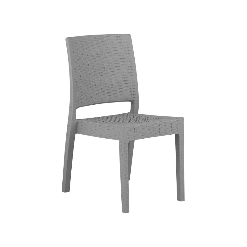 Zestaw ogrodowy dla 4 osób FOSSANO Jasnoszary