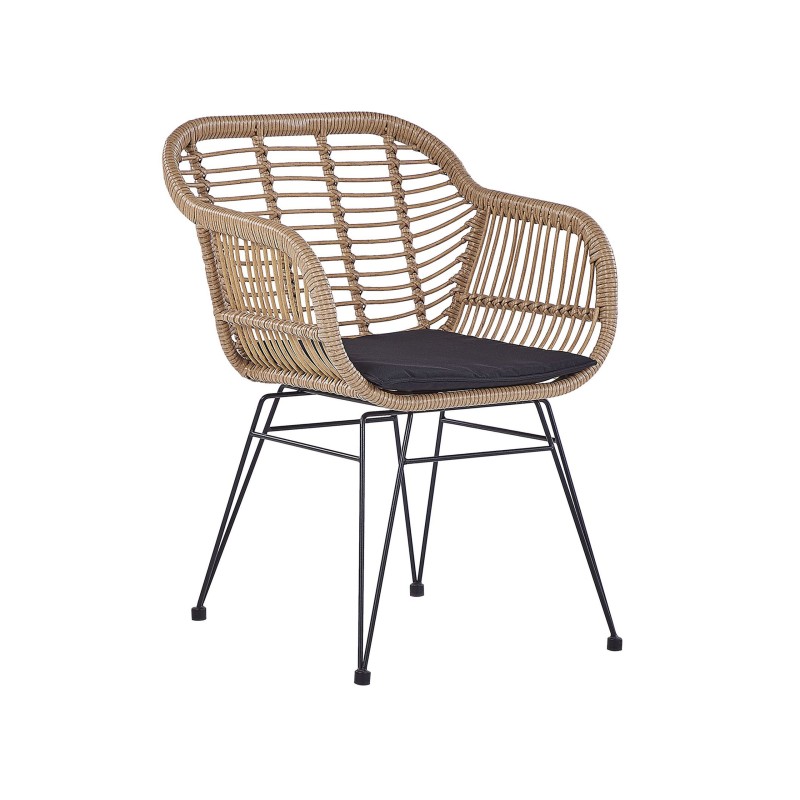 Zestaw mebli balkonowych z poduszkami TROPEA II Technorattan Naturalny