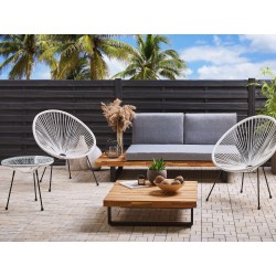 Zestaw mebli balkonowych ACAPULCO II Technorattan Biały