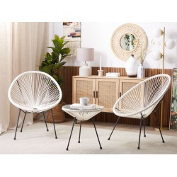 Zestaw mebli balkonowych ACAPULCO II Technorattan Biały