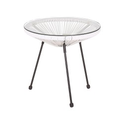 Zestaw mebli balkonowych ACAPULCO II Technorattan Biały