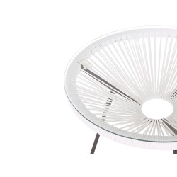 Zestaw mebli balkonowych ACAPULCO II Technorattan Biały