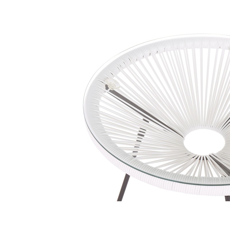 Zestaw mebli balkonowych ACAPULCO II Technorattan Biały