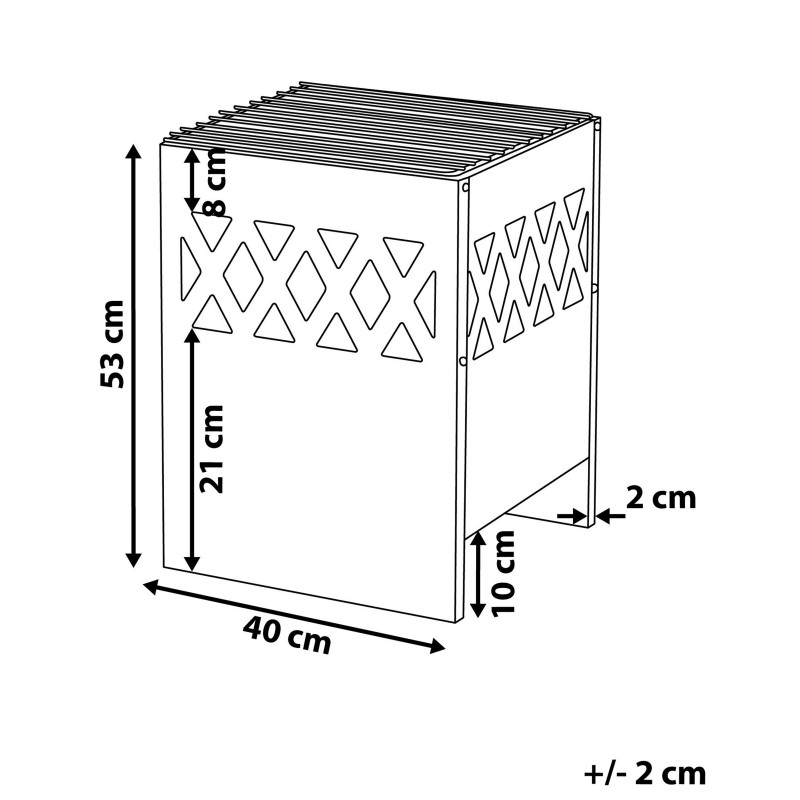 Palenisko ogrodowe z grillem SHIGA Metal Czarny
