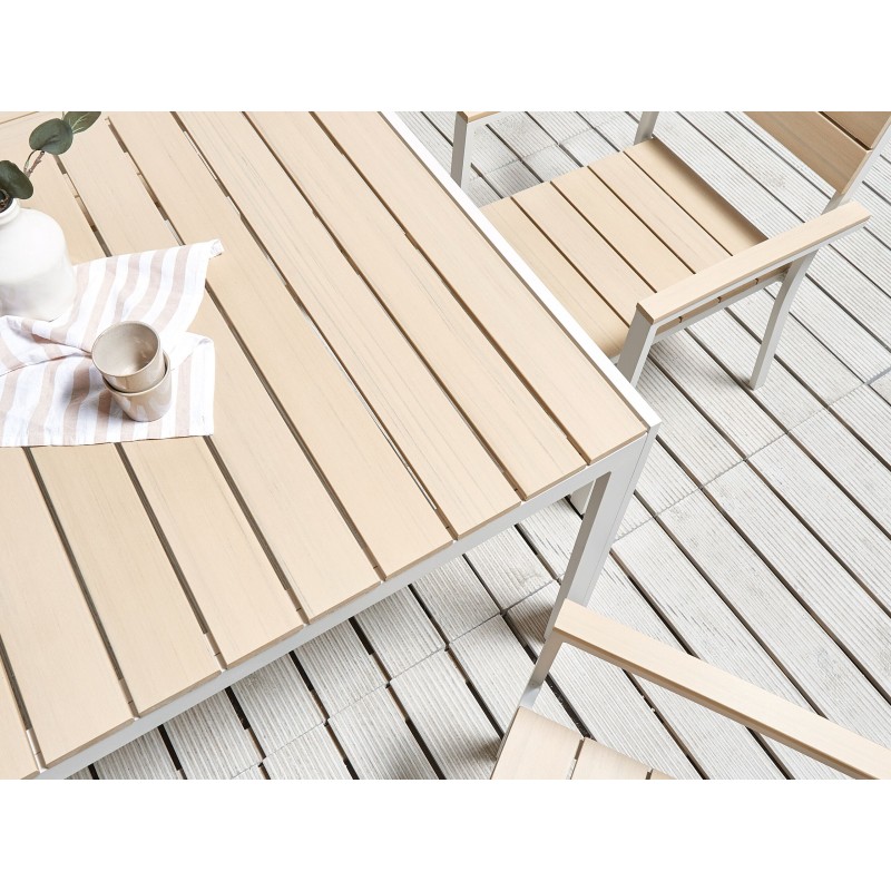 Zestaw ogrodowy dla 6 osób COMO Beżowy