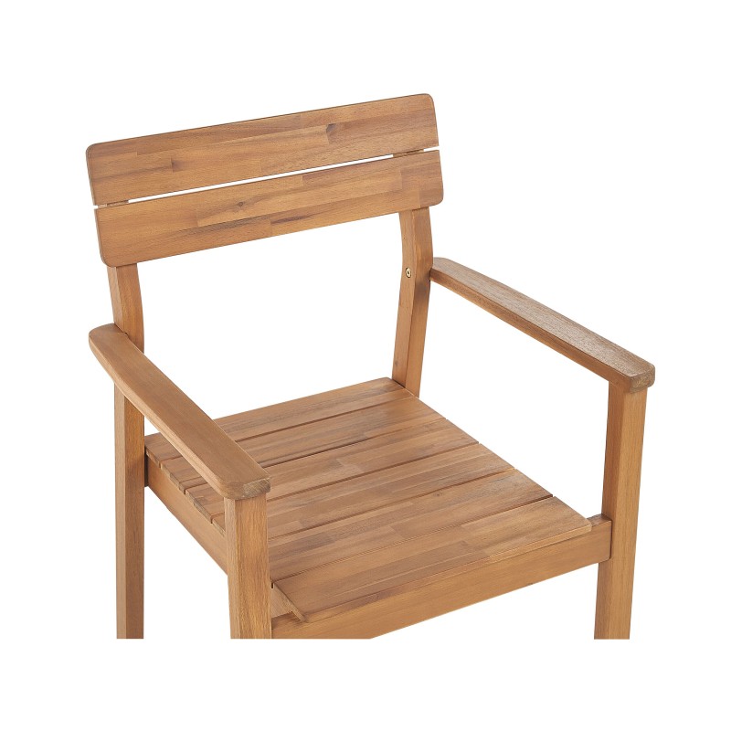 Zestaw ogrodowy dla 6 osób FORNELLI Drewno akacjowe Brązowy