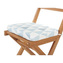 Zestaw mebli balkonowych z poduszkami Składane FIJI Drewno Niebieski