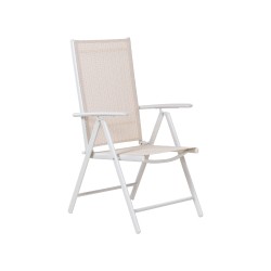 Zestaw ogrodowy dla 6 osób CATANIA Metal Beżowy