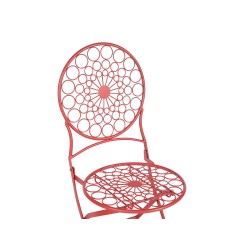 Zestaw mebli balkonowych Składane SCARIO Metal Czerwony