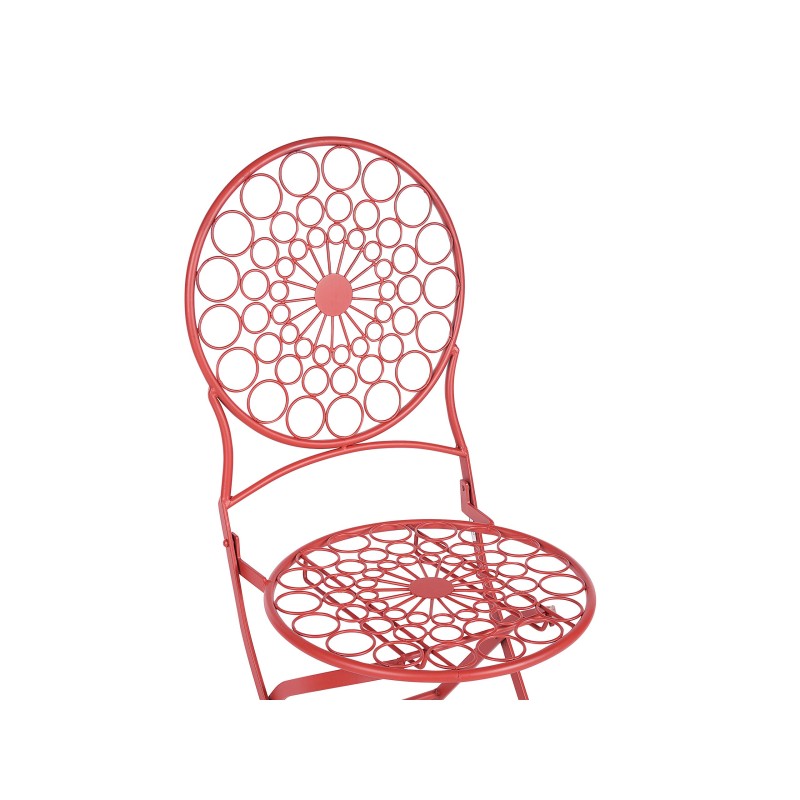 Zestaw mebli balkonowych Składane SCARIO Metal Czerwony