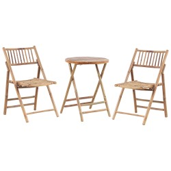 Zestaw mebli balkonowych Składane SAVELLETRI Drewno Brązowy