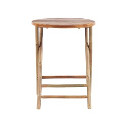 Zestaw mebli balkonowych Składane SAVELLETRI Drewno Brązowy