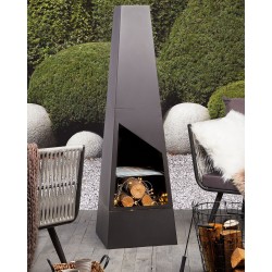 Palenisko ogrodowe z grillem YATE Metal Czarny