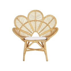 Zestaw mebli balkonowych z poduszkami FLORENTINE / LIMNI Rattan Beżowy