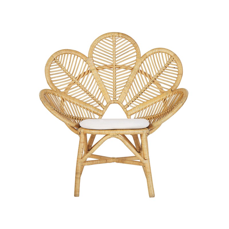 Zestaw mebli balkonowych z poduszkami FLORENTINE / LIMNI Rattan Beżowy