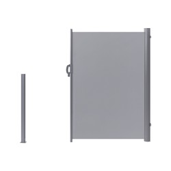 Markiza boczna DORIO 305 cm 180 cm Jasnoszary