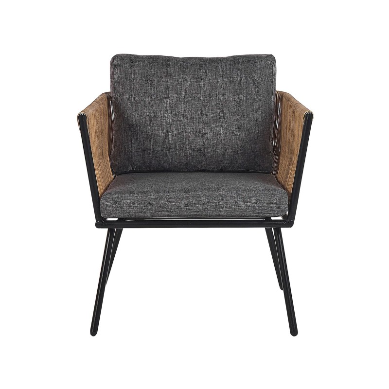 Zestaw mebli balkonowych z poduszkami GARGANO Technorattan Jasnobrązowy