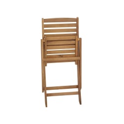 Zestaw ogrodowy dla 6 osób TOLVE Drewno akacjowe Brązowy