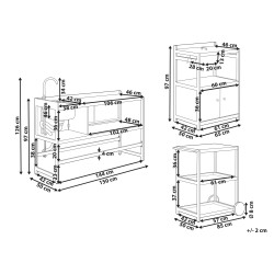 Kuchnia ogrodowa ze zlewem ORTISEI Metal Grafitowy