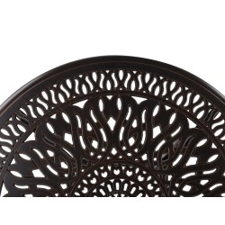 Zestaw ogrodowy dla 4 osób ANCONA z poduszkami Metal Ciemnobrązowy