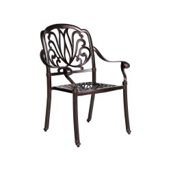 Zestaw ogrodowy dla 4 osób ANCONA z poduszkami Metal Ciemnobrązowy