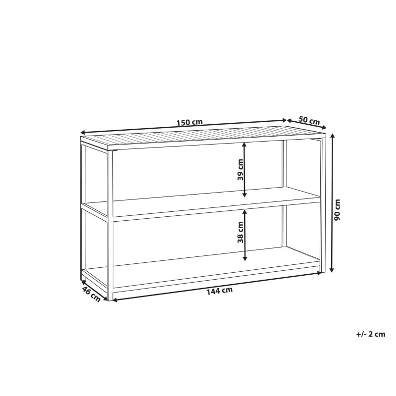Wyspa kuchenna ogrodowa AVETRANA Metal Czarny