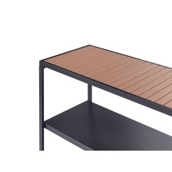 Wyspa kuchenna ogrodowa AVETRANA Metal Czarny