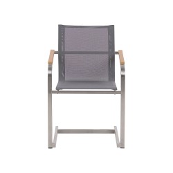 Zestaw ogrodowy dla 4 osób MALETTO/COSOLETO Metal Beżowoszary