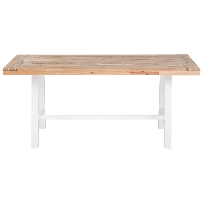 Zestaw ogrodowy dla 6 osób SCANIA Drewno akacjowe Biały