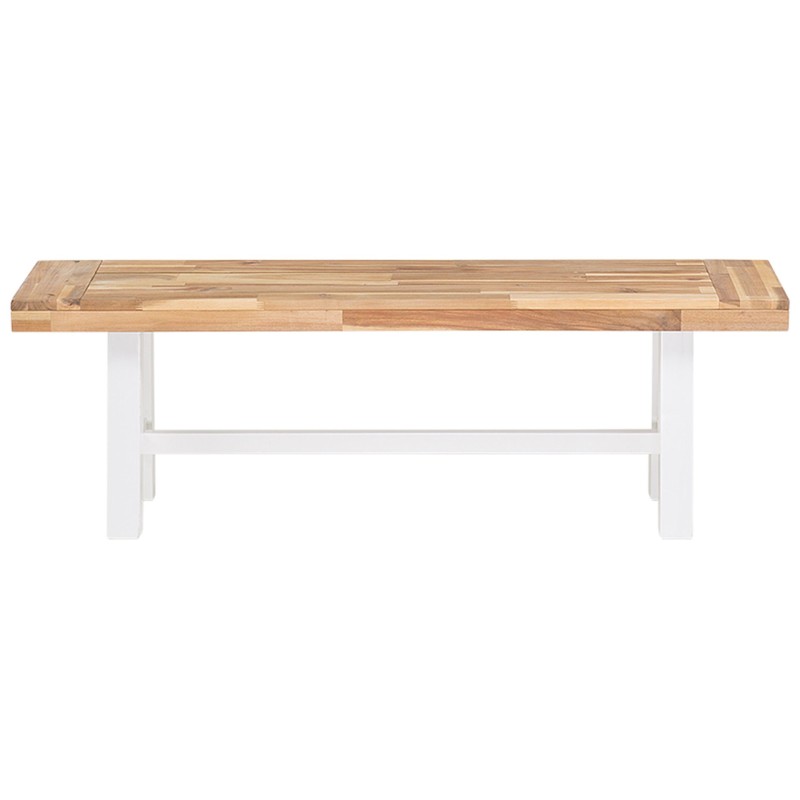 Zestaw ogrodowy dla 6 osób SCANIA Drewno akacjowe Biały