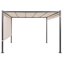 Pawilon ogrodowy LED PARGA Metal 310 cm 310 cm Beżowy