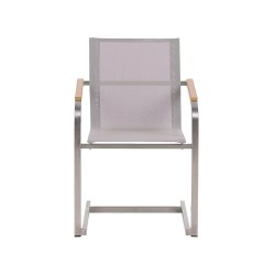 Zestaw ogrodowy dla 4 osób COSOLETO Szkło hartowane Biały