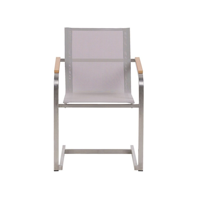 Zestaw ogrodowy dla 4 osób COSOLETO Szkło hartowane Biały