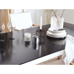 Zestaw ogrodowy dla 6 osób GROSSETO Granit Polerowany Czarny/ beżowy