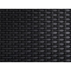 Zestaw ogrodowy dla 6 osób GROSSETO Szkło hartowane Czarny