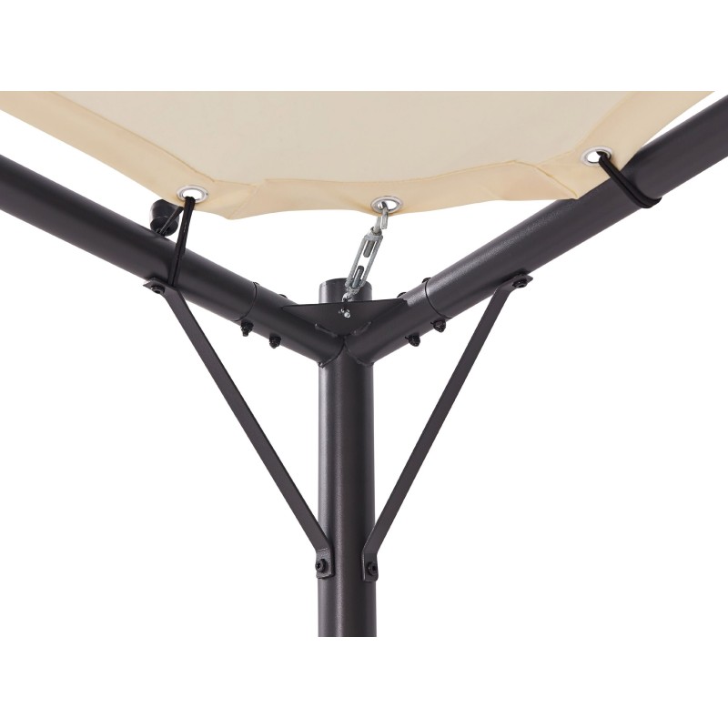 Pawilon ogrodowy AVENTINE Metal 300 cm 300 cm Beżowy