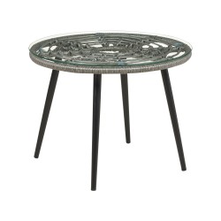 Zestaw mebli balkonowych z poduszkami LAURETO Technorattan Szary